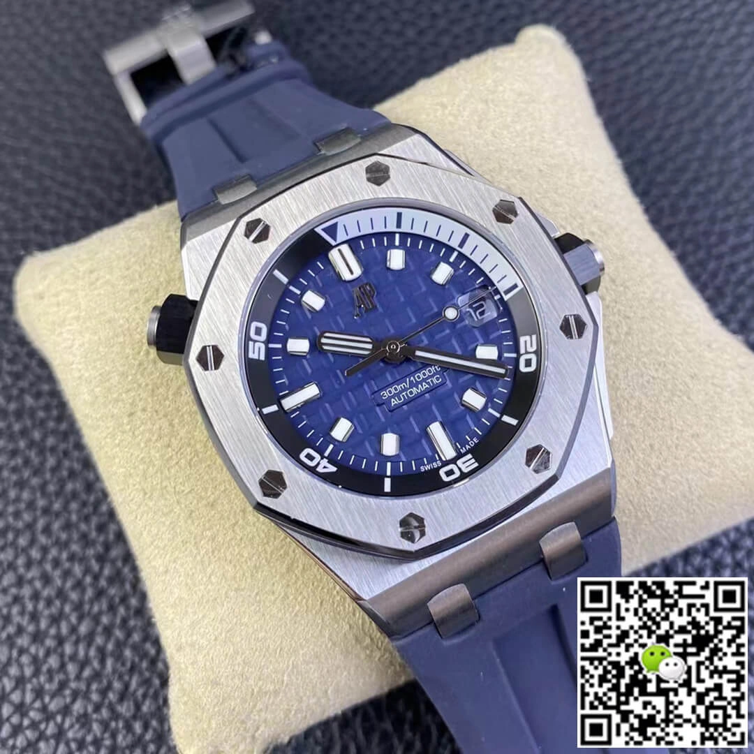 Audemars Piguet Royal Oak Offshore 15720ST.OO.A027CA.01 ZF Factory 1:1 Best Edition Replica Watch Blue Strap